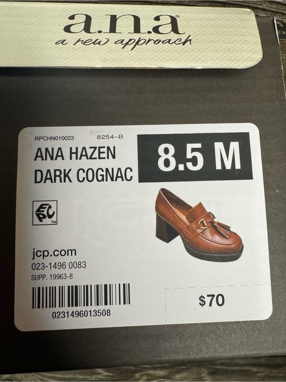 a.n.a Hazen Loafer in Dark Cognac Brown